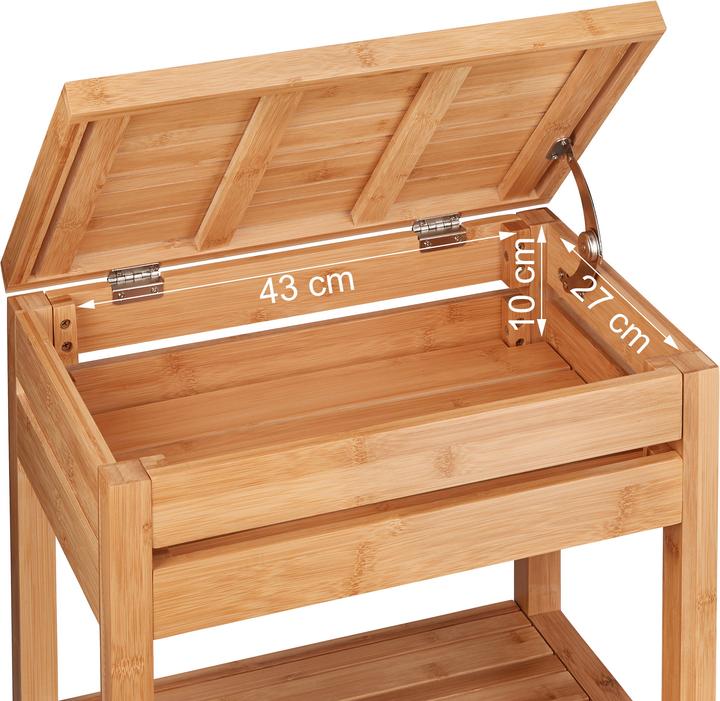 Produktbild Relaxdays Badregal (46 x 29.5 x 76.5 cm)