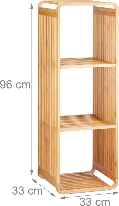 Produktbild Relaxdays Bambusregal (33 x 33 x 96 cm)