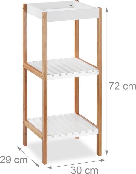 Productafbeelding Relaxdays Badkamerplank (30 x 29 x 72 cm)