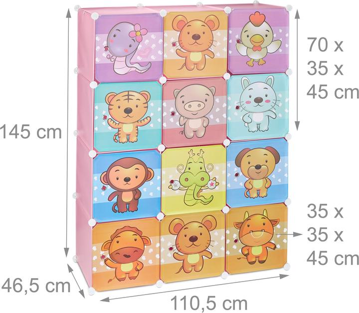 Actual product image Relaxdays Modular Children's Themed Shelf