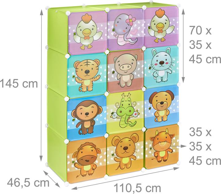 Actual product image Relaxdays Modular Children's Themed Shelf