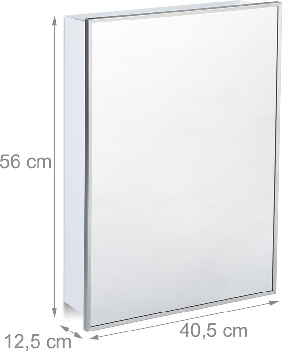 Actual product image Relaxdays Mirrored Bathroom Cabinet (40.5 x 12.5 x 56 cm)