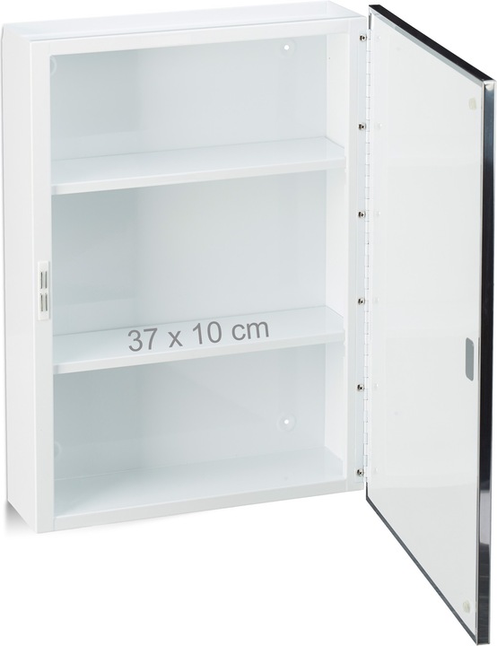 Actual product image Relaxdays Mirrored Bathroom Cabinet (40.5 x 12.5 x 56 cm)