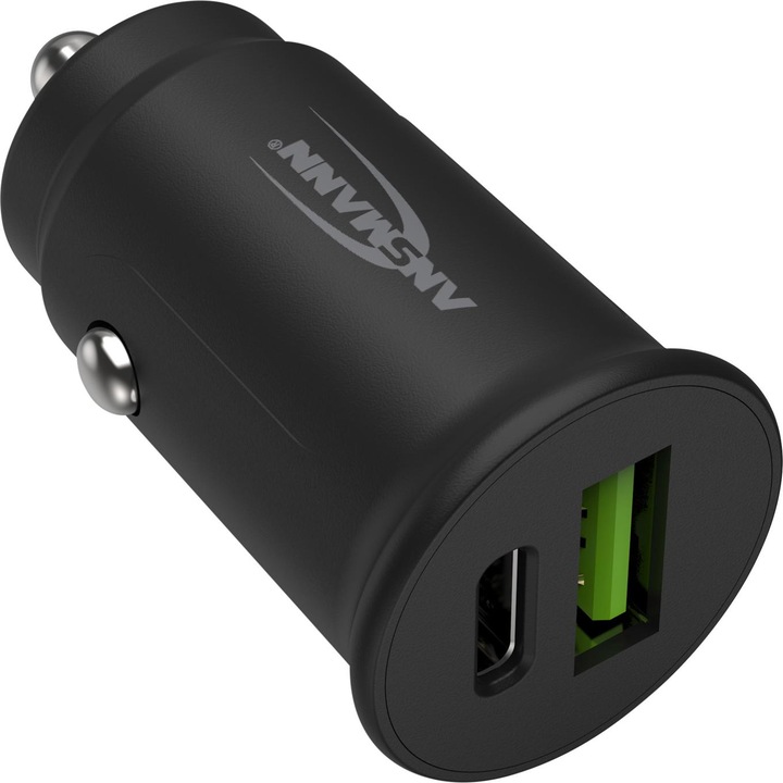 Produktbild Ansmann Ladegerät InCar Charger 12-24V DC/3000mA/30W/KFZ/USB/USBC/5V