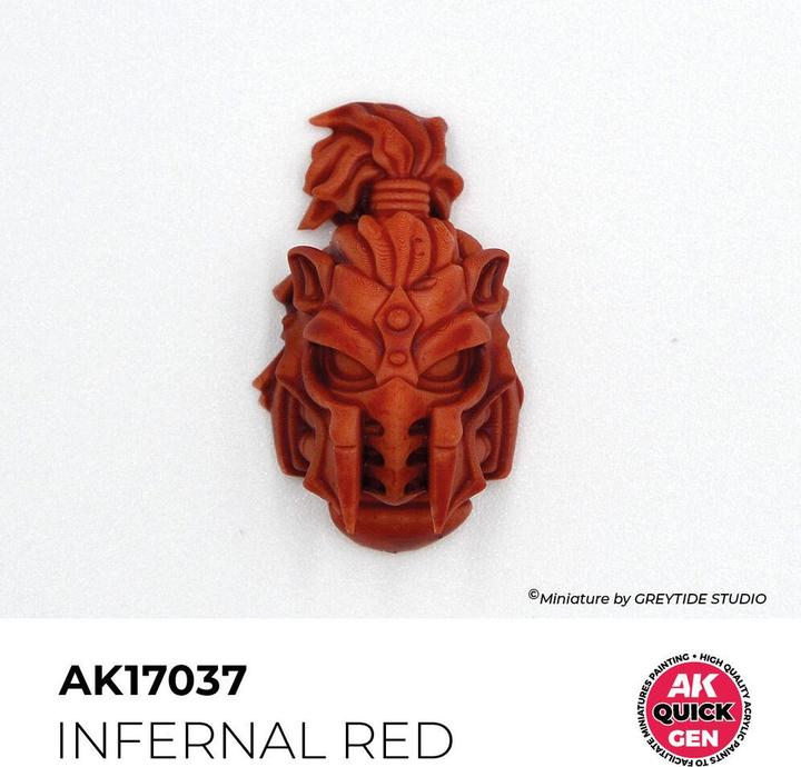 Actual product image AK Interactive Pot de Quick Gen - Infernal Red (18 ml)