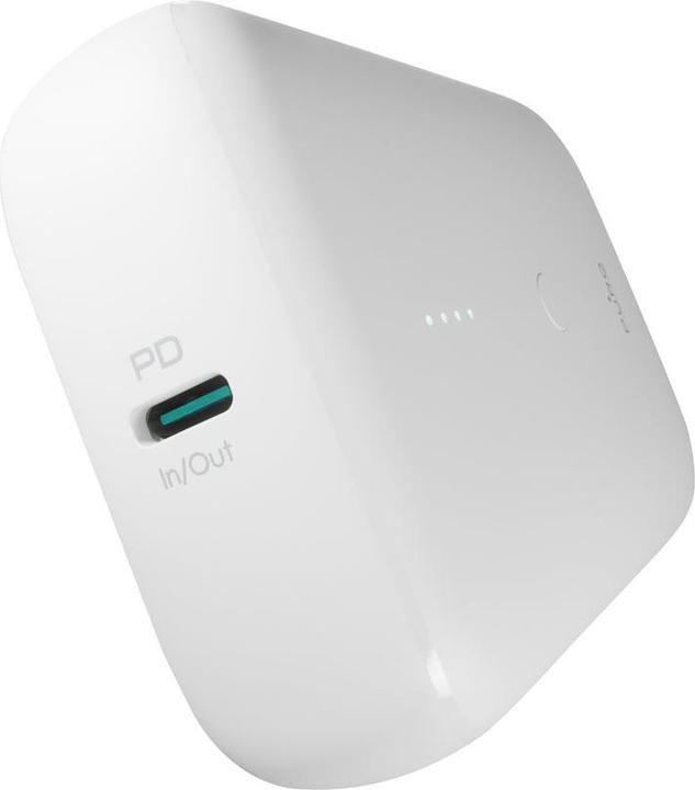 Actual product image Puro Power Bank Compact Mini USB-C & USB-A biały (10000 mAh, 22.50 W, 37 Wh)