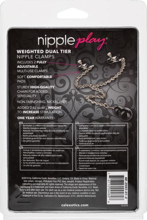 Produktbild CalExotics Weighted Nipple Clamps