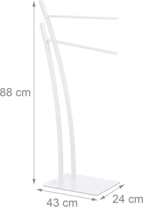 Image du produit Relaxdays Porte-serviettes sur pied
