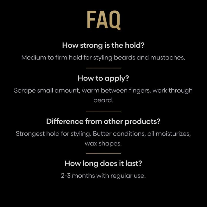 Actual product image The Beard Struggle Mustache Wax