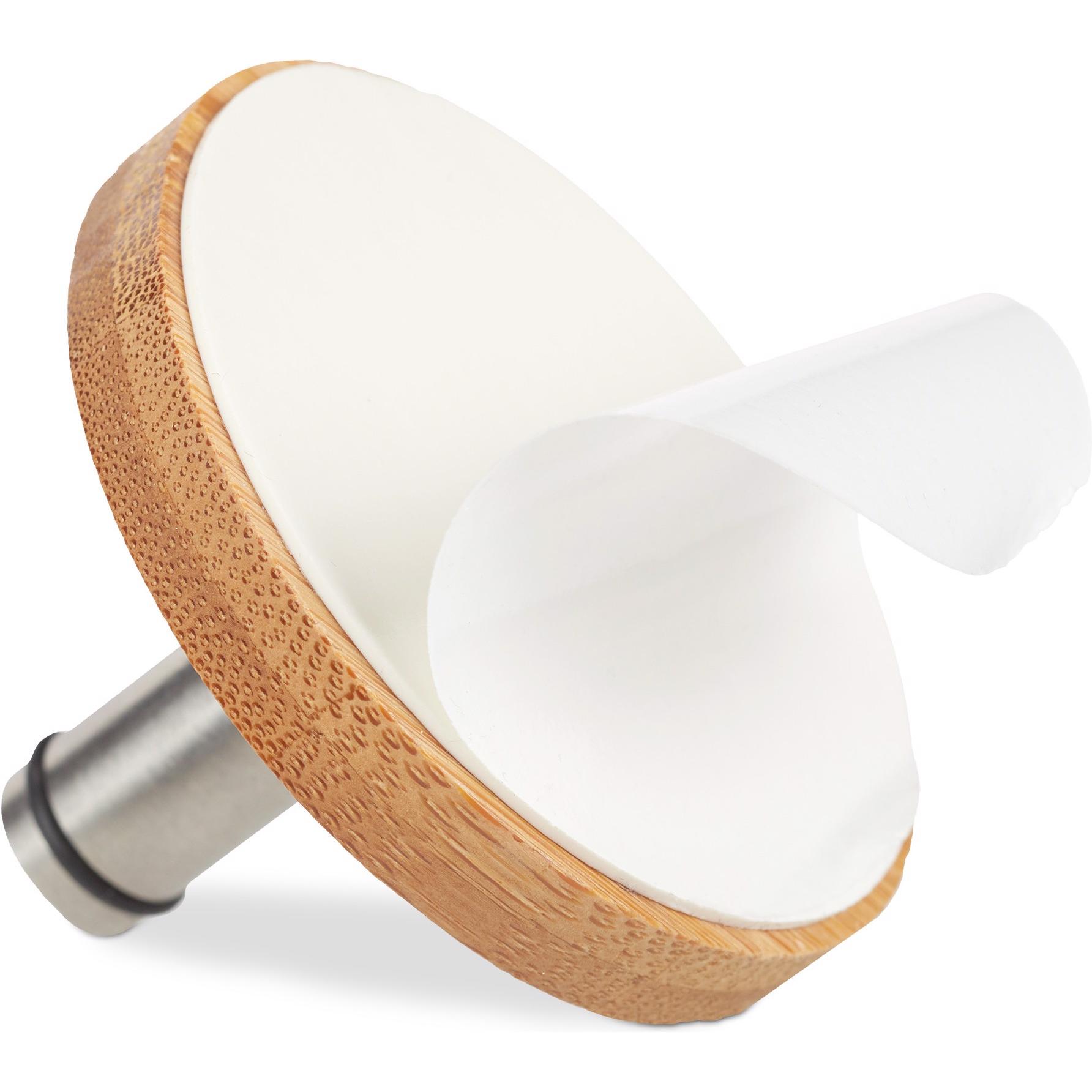 Relaxdays, Porta asciugamani + ganci per asciugamani, Set 4 ganci adesivi autoadesivi