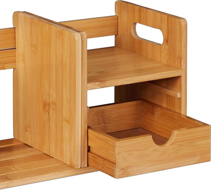 Actual product image Relaxdays Desk Organizer and Book Shelf