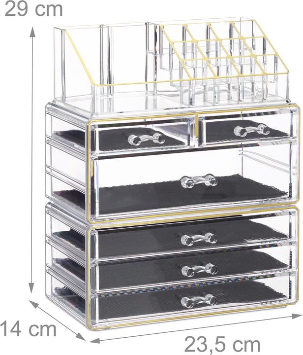 Actual product image Relaxdays Cosmetic Organiser with 6 Drawers