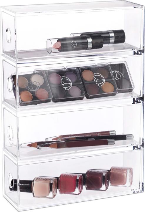 Actual product image Relaxdays Acrylic Cosmetic Organiser