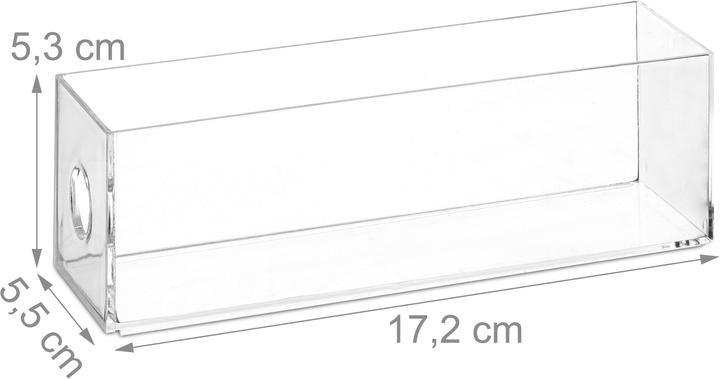 Actual product image Relaxdays Acrylic Cosmetic Organiser
