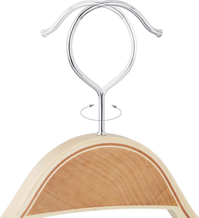 Actual product image Relaxdays Set of 10 Clothes Hangers (10 x)