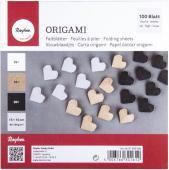 Actual product image Rayher Origami leaflets, colored, 100 sheets (100 g/m², 100x)