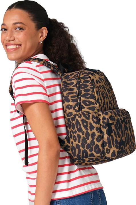 Actual product image Bagbase Leopard Print Mini Backpack