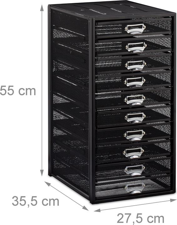 Image du produit Relaxdays Porte-courriers 10 étages (A4)