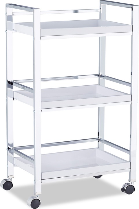 Actual product image Relaxdays Serving Trolley with 3 Removable Trays