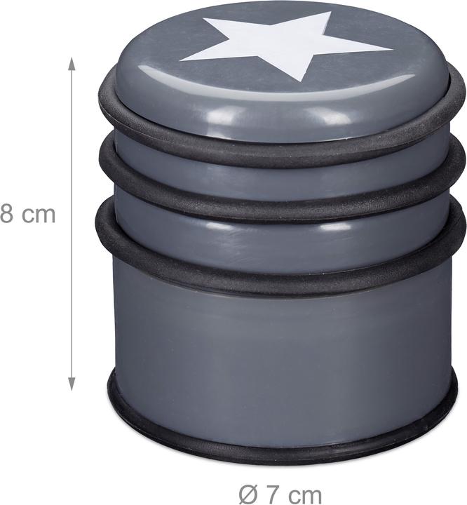 Actual product image Relaxdays Door Stop with Star (1 Piece, 7 x 7 x 8 cm)
