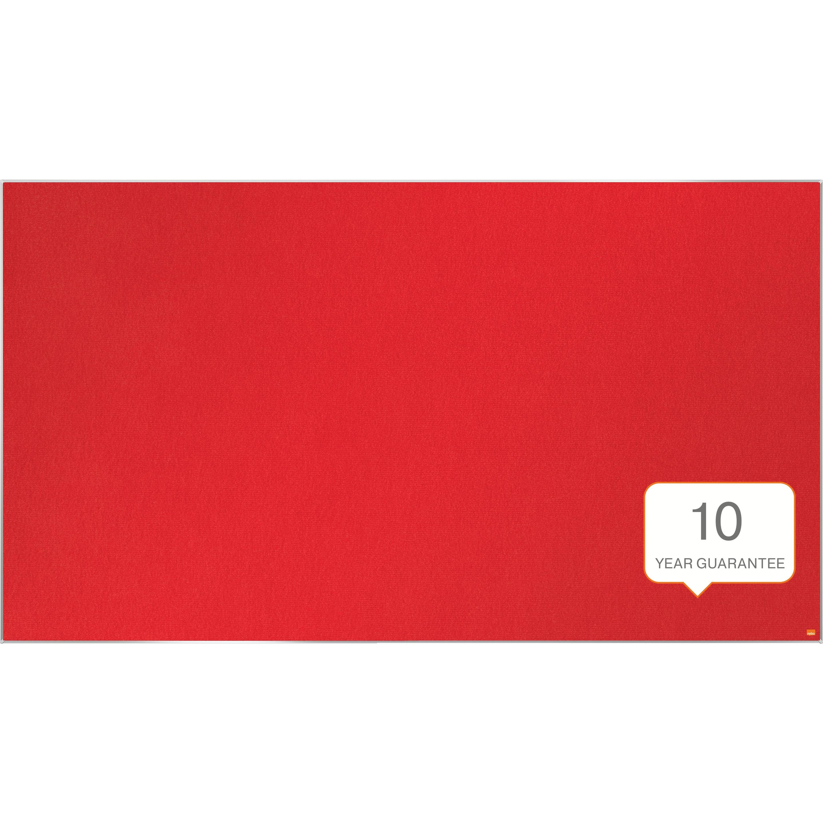 Nobo, Pinnwand, Filztafel Impression Pro 1915423 rot, 106x188cm (Pinnwand, 106 x 188 cm)