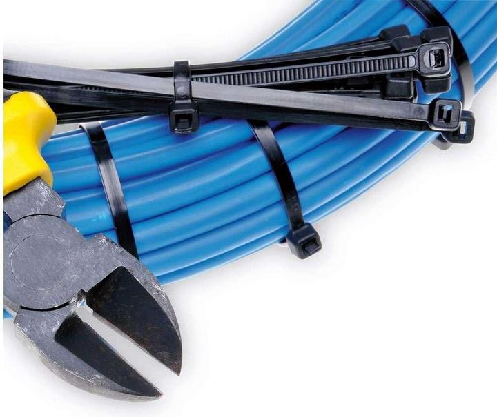 Produktbild Easymaxx Kabelbinder Set 700 Stück, Schwarz/Weiss 100 mm x 2.5 mm (Kunststoffkabelbinder, 100 mm, 700 Stk.)