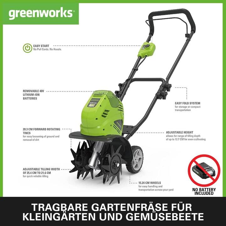 Image du produit Greenworks Glebogryzarka GR27087SET