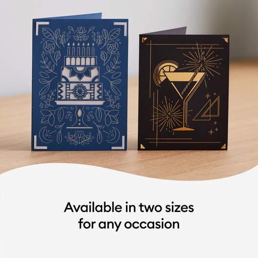 Produktbild Cricut Blankokarte Joy 11.4 x 15.9 cm Transfer, Blau/Tulpe, 8 Stück (8 Stk.)