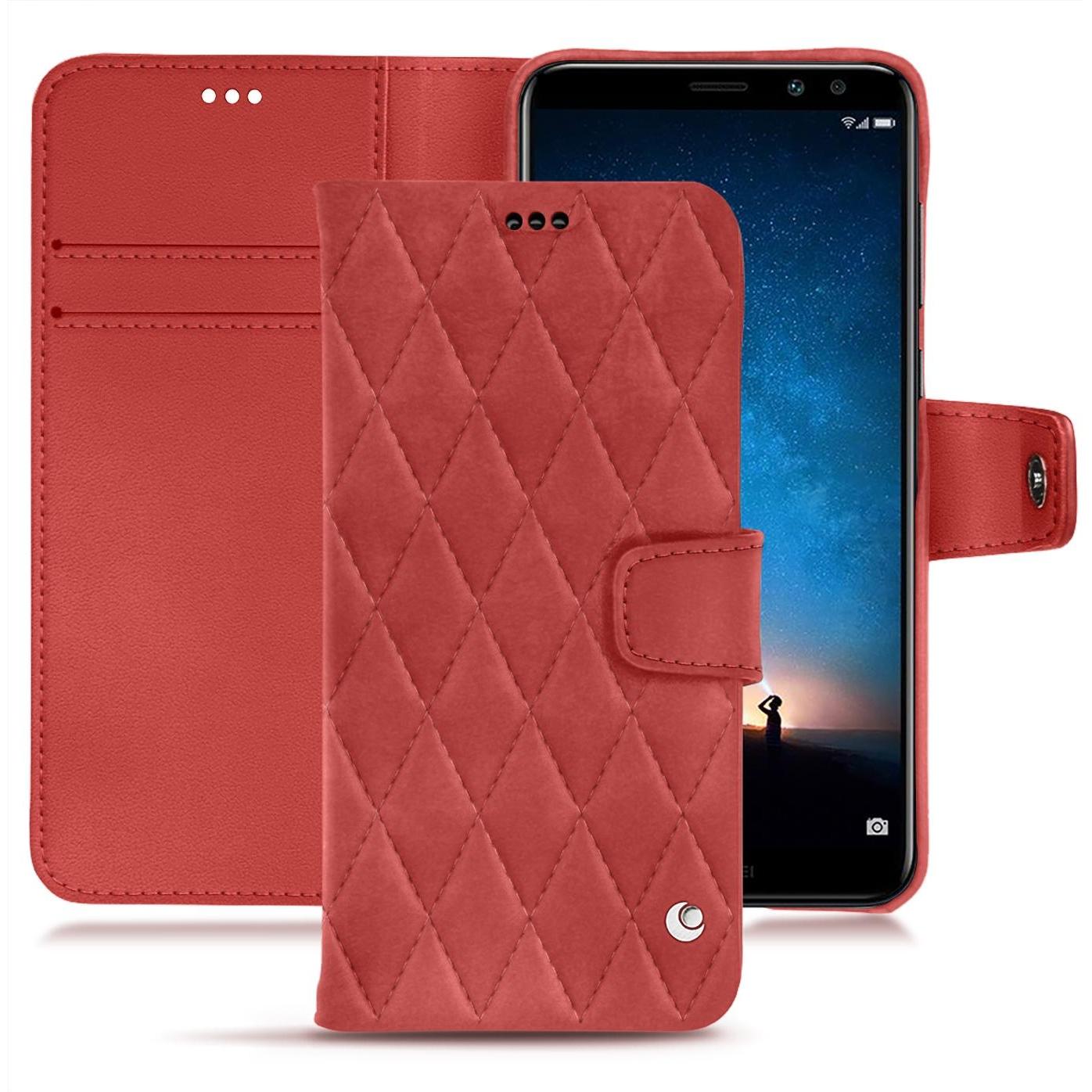 Thumbnail - Noreve Lederschutzhülle Wallet (Huawei Mate 10 Lite), Smartphone Hülle, Rot