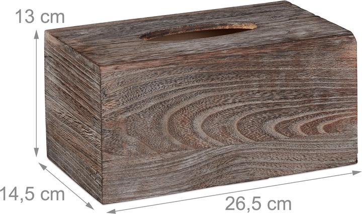 Actual product image Relaxdays Shabby Tissue Box Cover