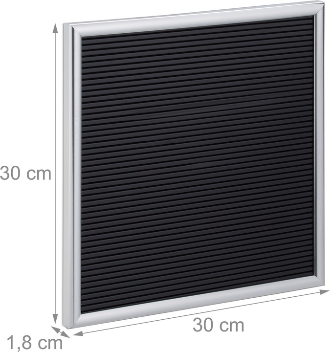 Actual product image Relaxdays Letterboard (Blackboard, 30 x 30 x 2 cm)