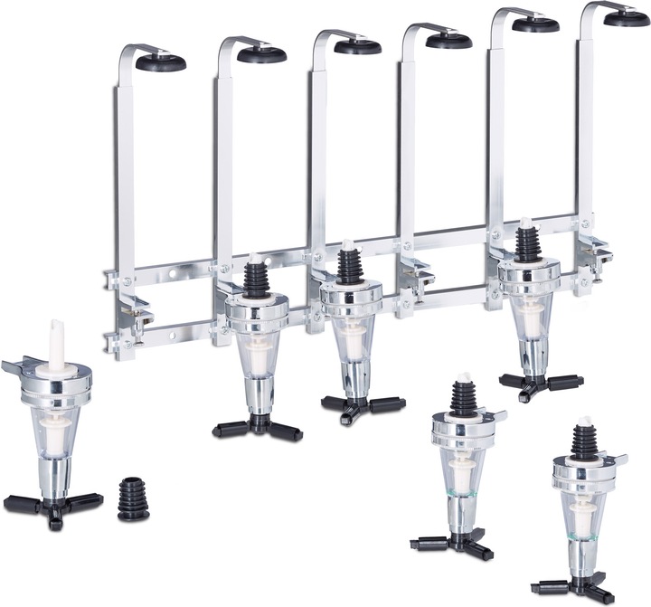 Immagine prodotto Relaxdays Spillatore da parete per alcolici (Beccuccio dosatore + versatore)