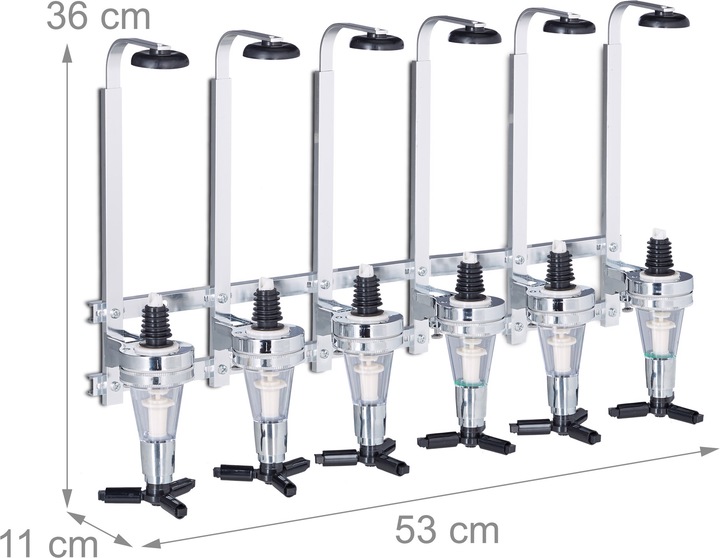 Immagine prodotto Relaxdays Spillatore da parete per alcolici (Beccuccio dosatore + versatore)