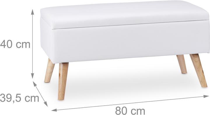Actual product image Relaxdays Storage Bench (80 cm)