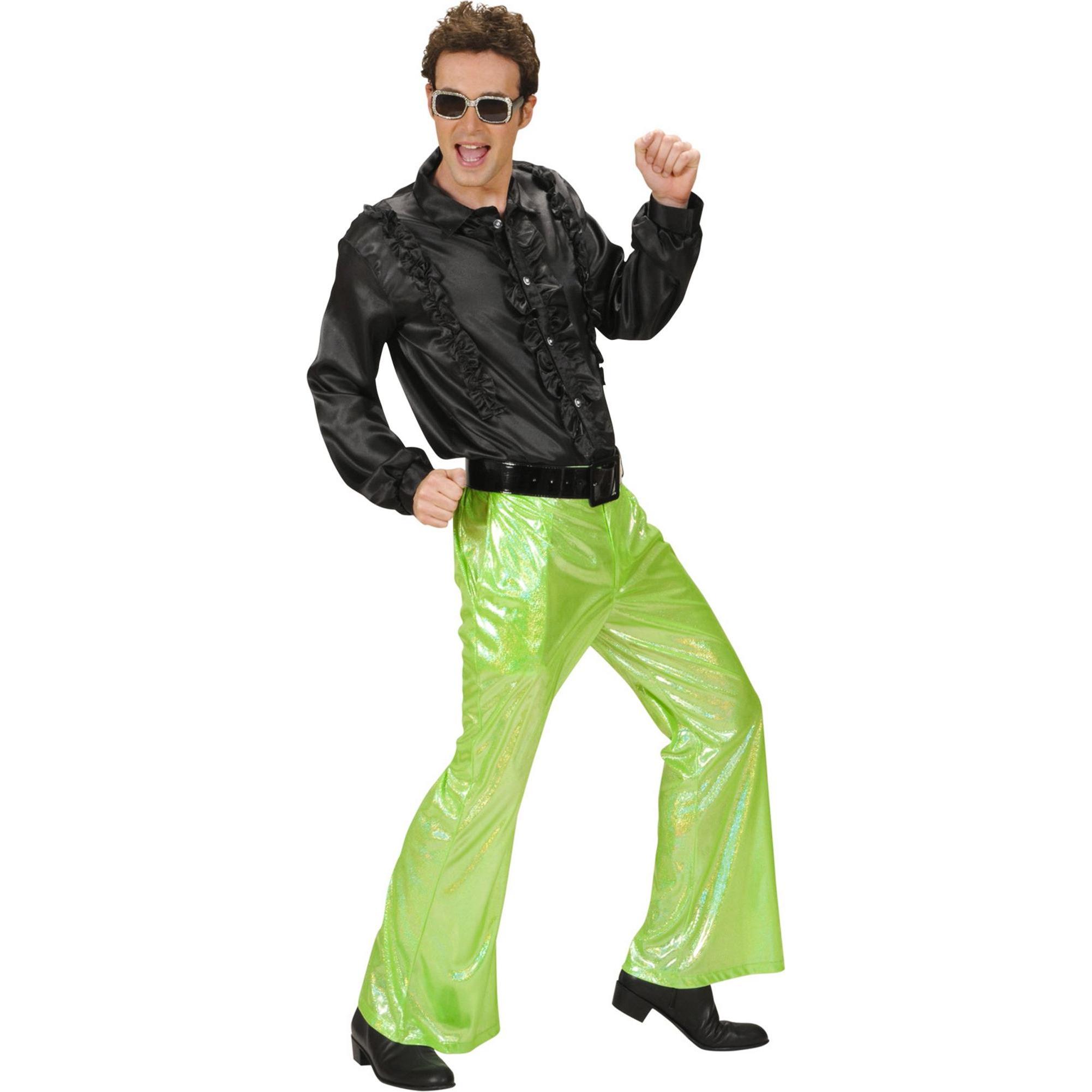 Widmann Disco Glitzer Herrenhose hellgrün (XL)