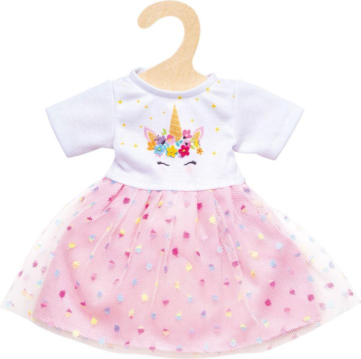 Produktbild Heless Mädchen-Babypuppe Hannah mit Einhornkleid – 34 cm