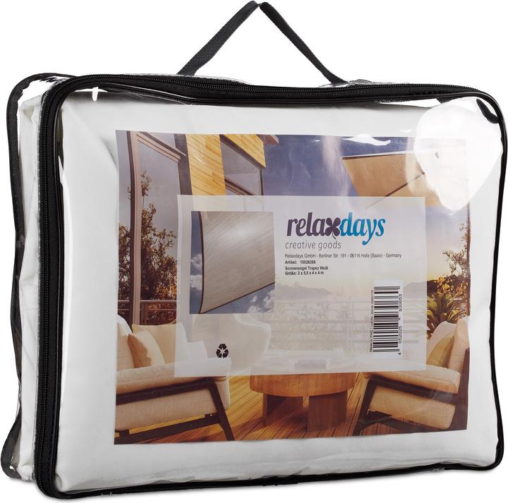 Image du produit Relaxdays Voile d'ombrage trapèze (550 x 400 x 0,5 cm)