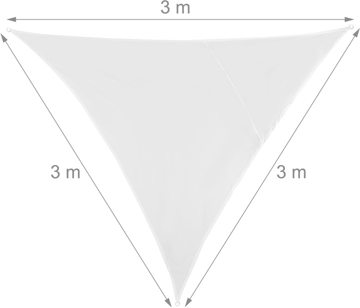 Image du produit Relaxdays Voile d'ombrage triangle (300 x 250 x 0,5 cm)