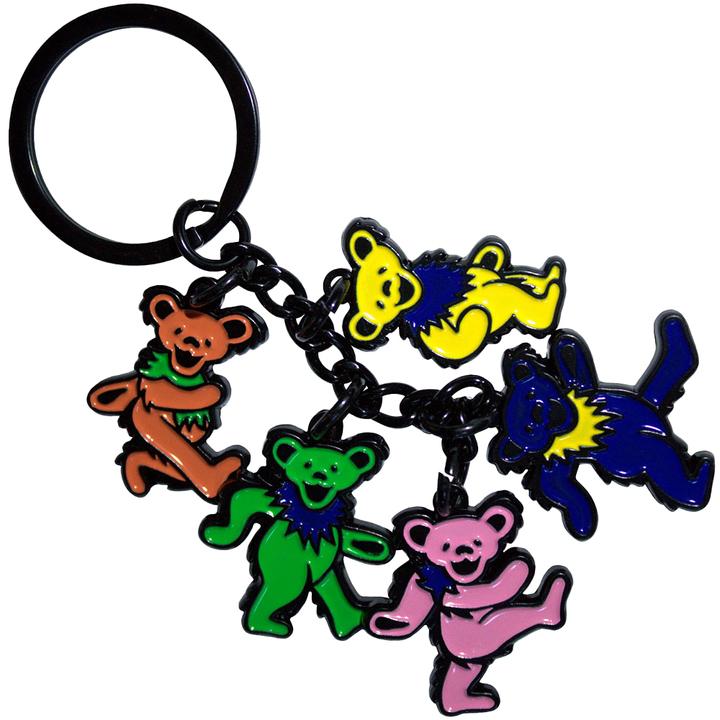 Actual product image Grateful Dead Dancing Bears Charms Keyring