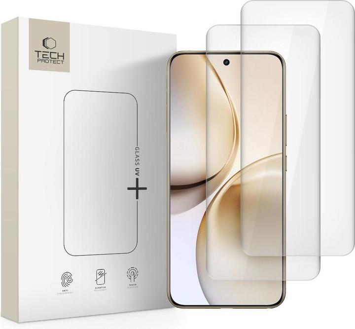 Image du produit Spigen Tech-Protetect Glass UV+ Tempered Glass for Realme 14 Pro+ 5G - Transparent (2 pcs)