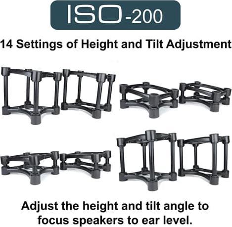 Actual product image Isoacoustics ISO-200 Set - Speakerstandaard (1 pair, Wall installation, Tiltable)