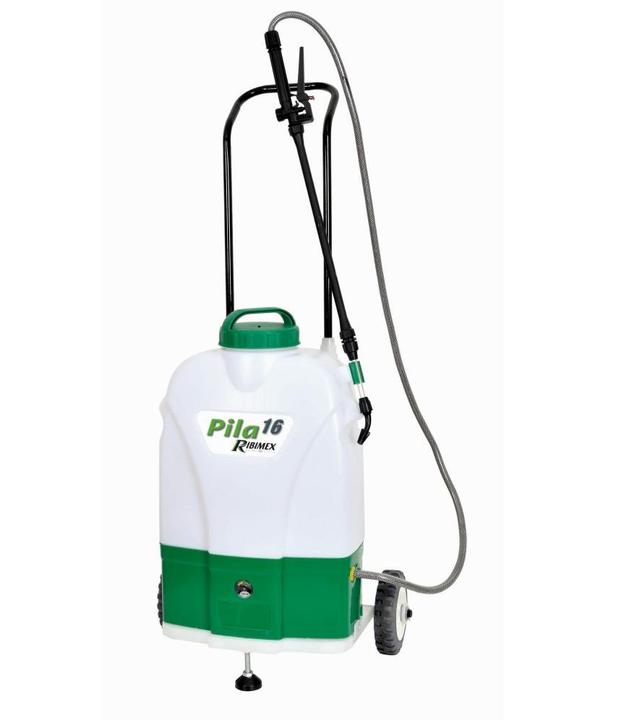 Immagine prodotto Ribimex PILA 16 Pompa a spruzzo a batteria su ruote 16 litri 12 V8 Ah (16 l)