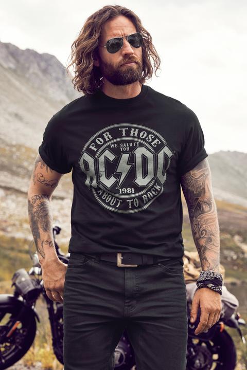 Actual product image JP1880 Large AC/DC Print Front Tee (4XL)