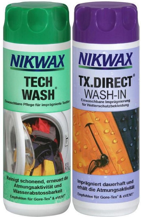 Image du produit Nikwax Set Tech Wash & TX.Direct Wash-In 2 x 300 ml (2 Cycles de lavage, Liquide)