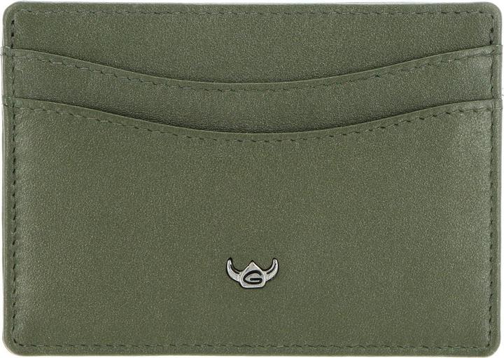 Actual product image Golden Head Valencia credit card holder RFID protection leather 10 cm