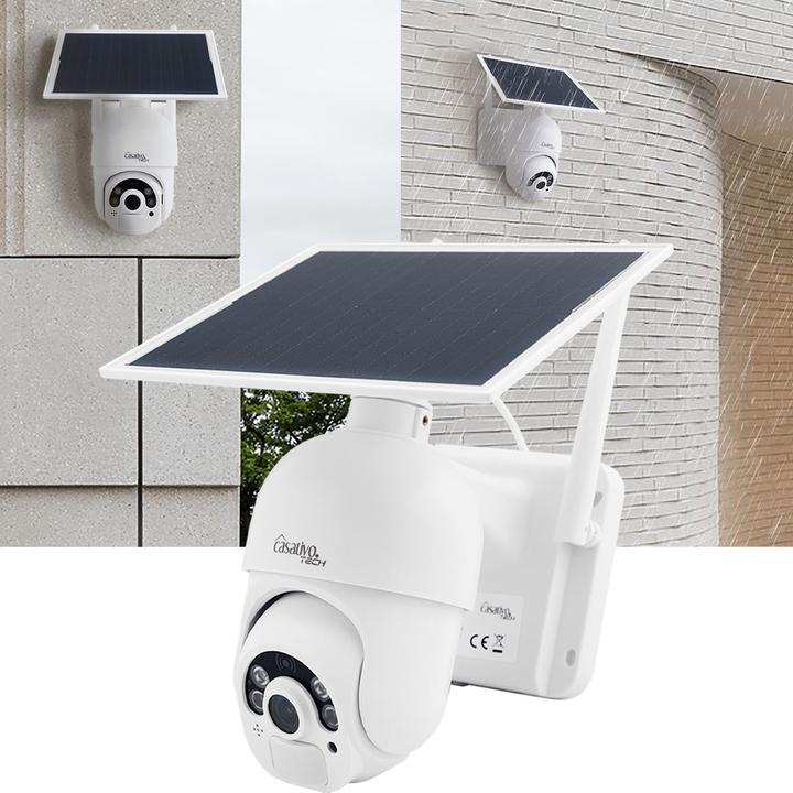 Actual product image Casativo Pan-tilt surveillance camera with full HD, battery & solar panel (1920 x 1080 Pixels)