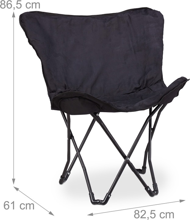 Immagine prodotto Relaxdays Butterfly chair pieghevole