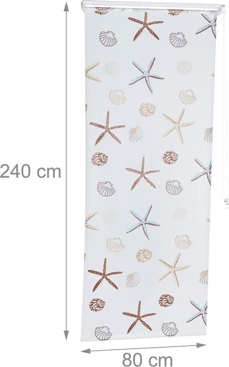 Immagine prodotto Relaxdays Tenda a rullo OCEAN (80 x 5 x 240 cm)