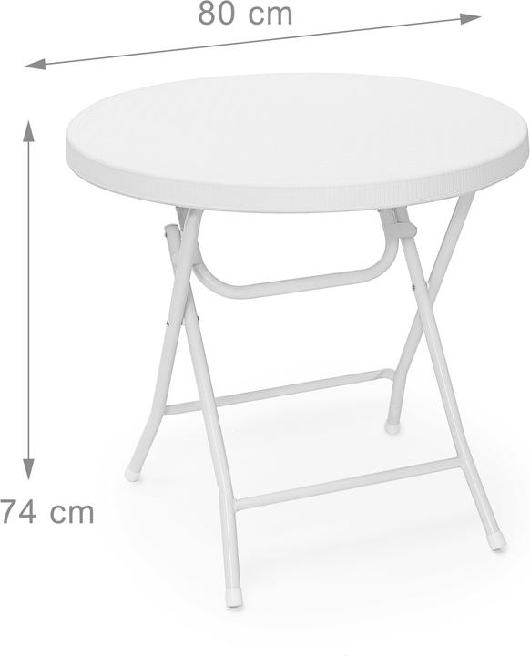 Image du produit Relaxdays Tables de jardin (80 cm)
