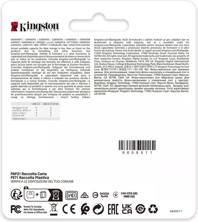 Produktbild Kingston DataTraveler SE9 G3 (512 GB, USB 3.2, USB-A)